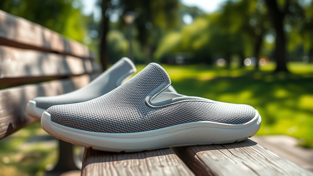 breathable lightweight summer slip ons