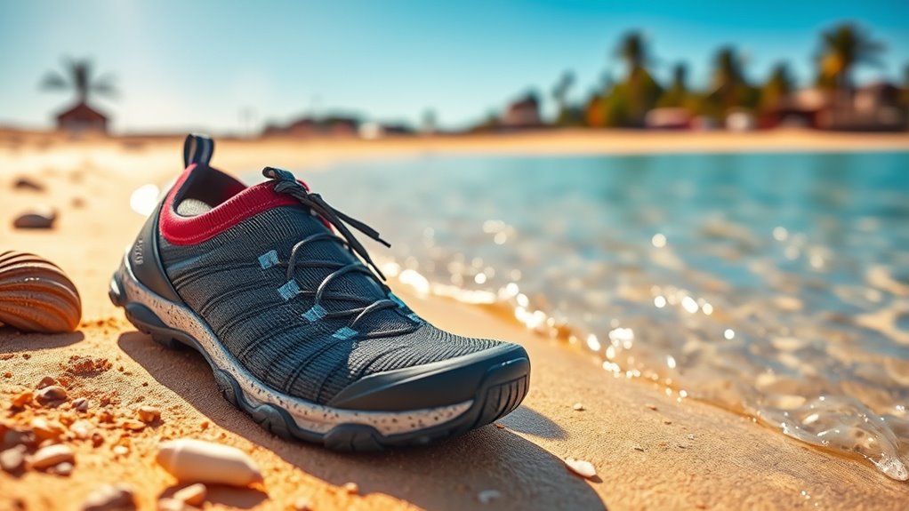 comfortable secure quick drying footwear