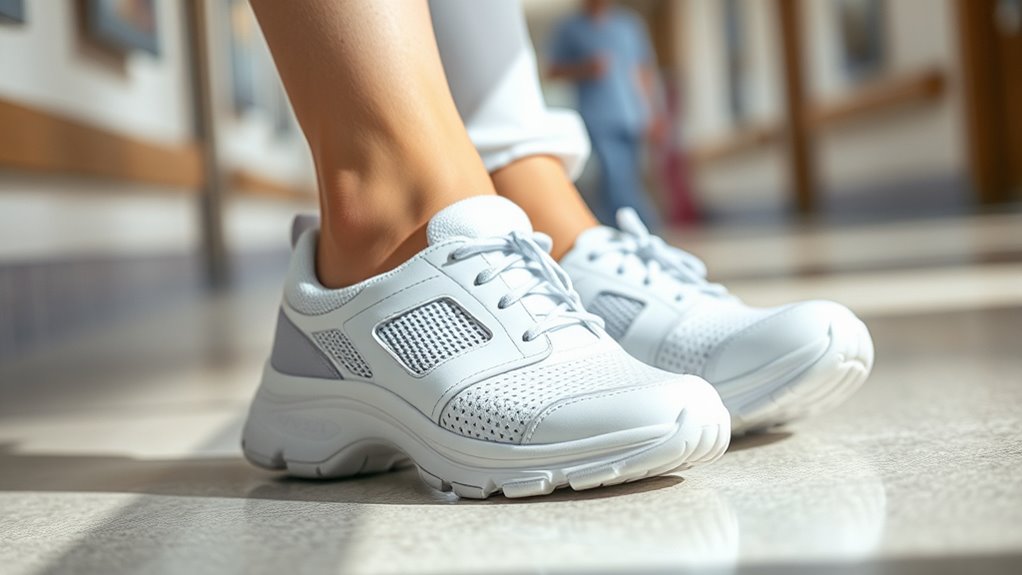 comfortable shock absorbing footwear