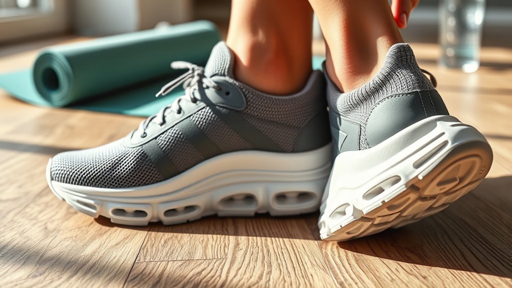 cushioned supportive arch shoes