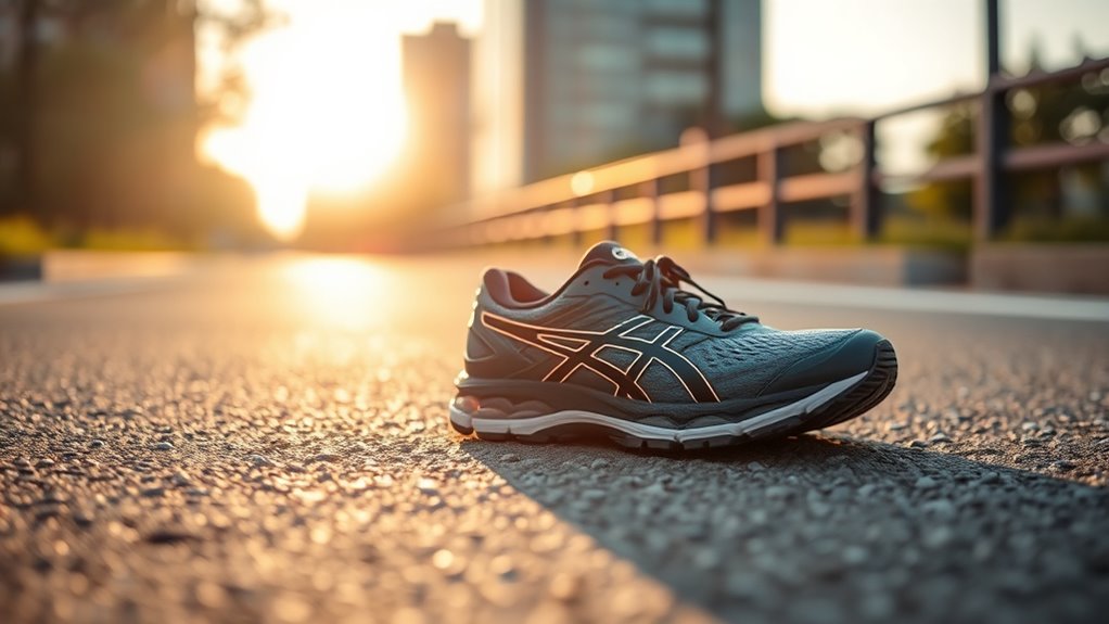 cushioned supportive running shoe