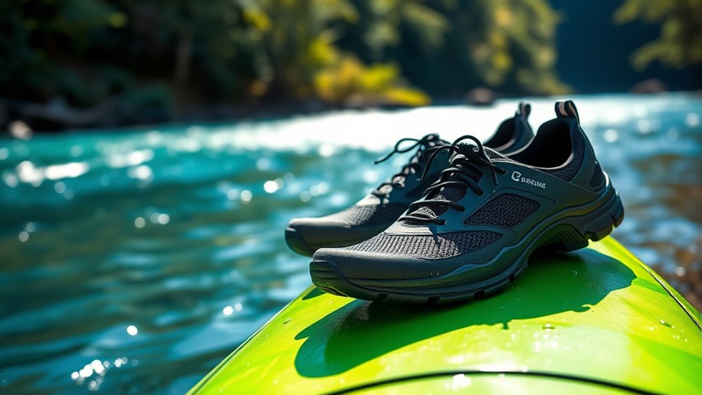 secure lightweight kayaking shoes
