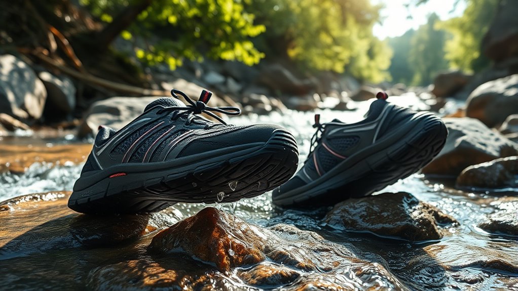 secure protective grippy footwear