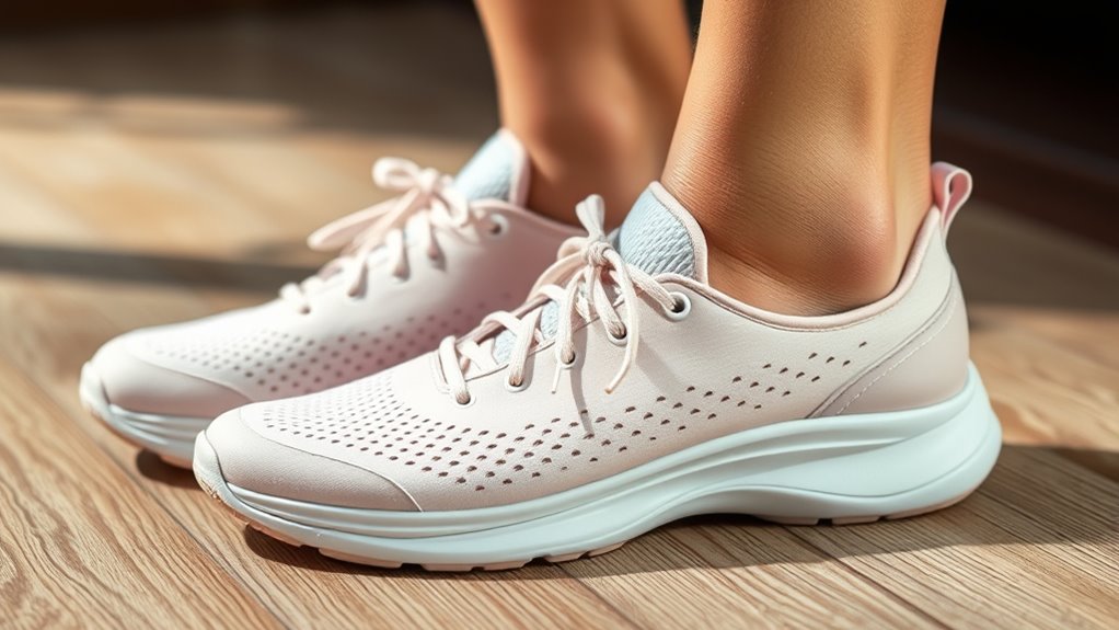 supportive breathable walking shoes