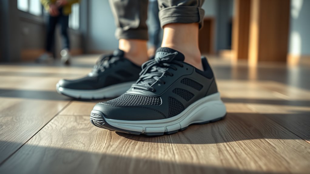 supportive cushioned breathable footwear