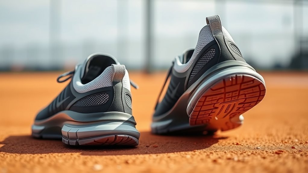 supportive cushioned tennis shoe