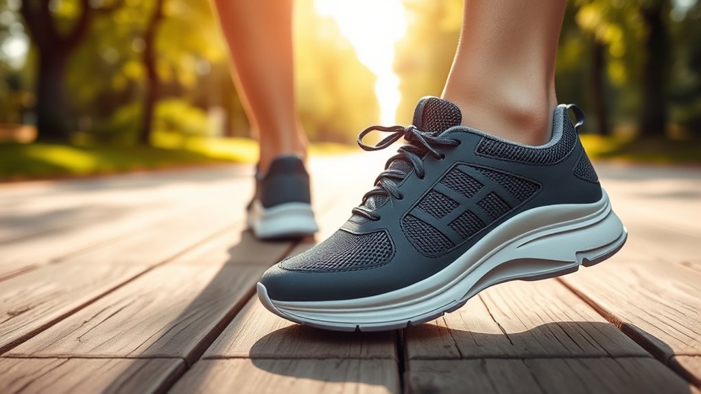 supportive cushioned walking shoes