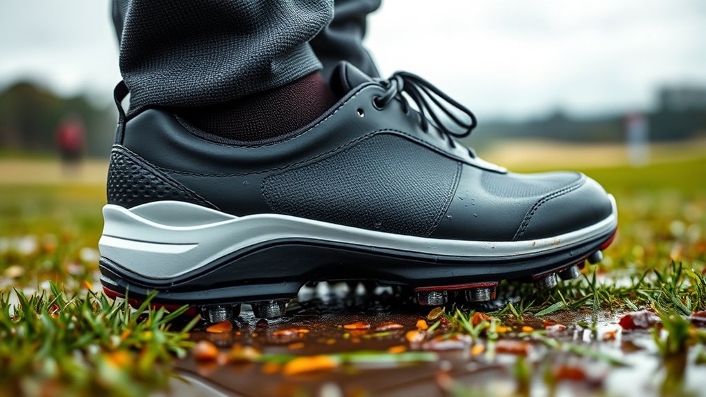 wet weather golf shoe features