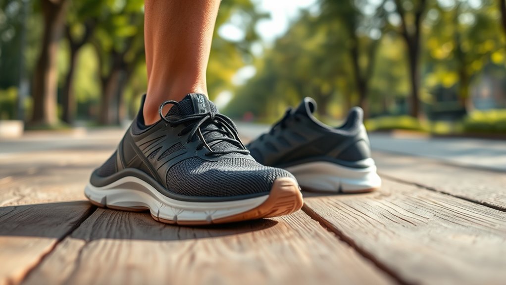 wide foot stability support